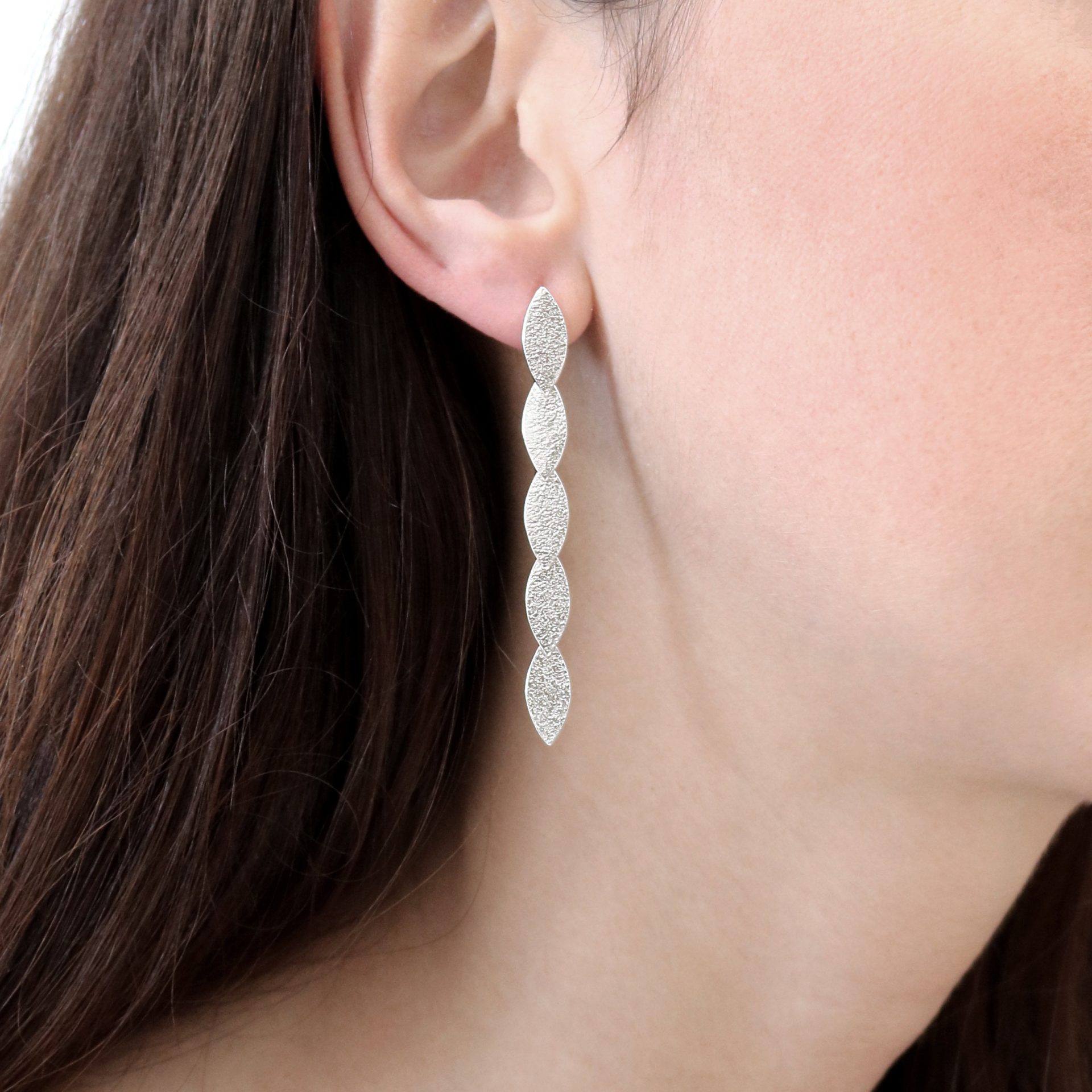 Icarus silver align earrings - Image 2