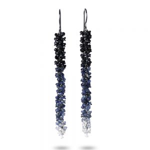 Ombre sapphire earrings