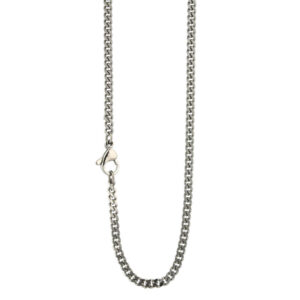 Titanium fine flat curb chain