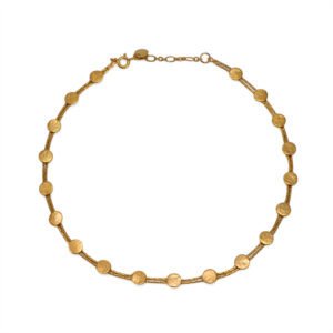 Alternative view of Paillette vermeil wrap choker