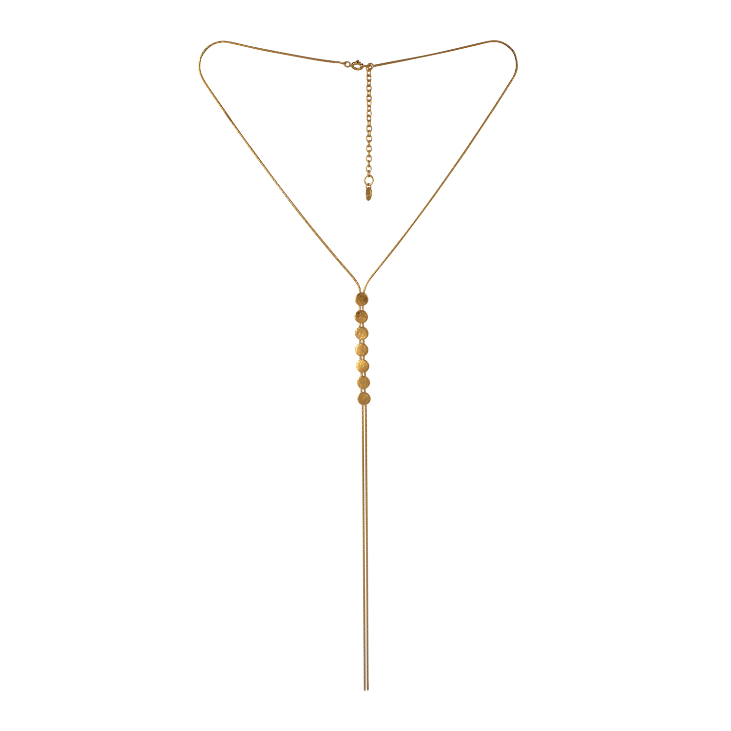Paillette vermeil lariat