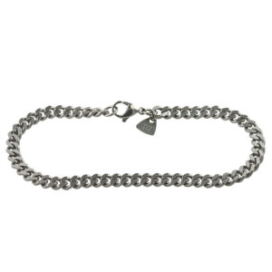 Titanium polished curb bracelet
