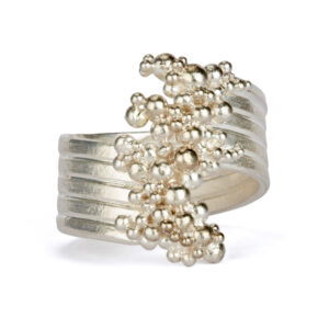 Silver whorl ring