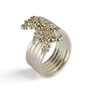 Alternative view of Silver whorl ring
