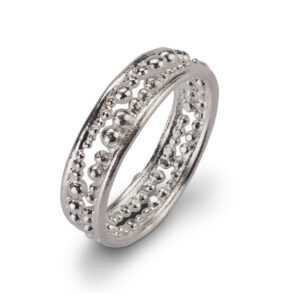 Float silver ring