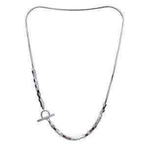 Alternative view of Metropolis T-bar necklace