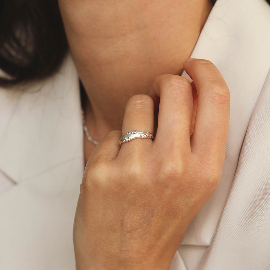 Orno wide silver ring - Image 5
