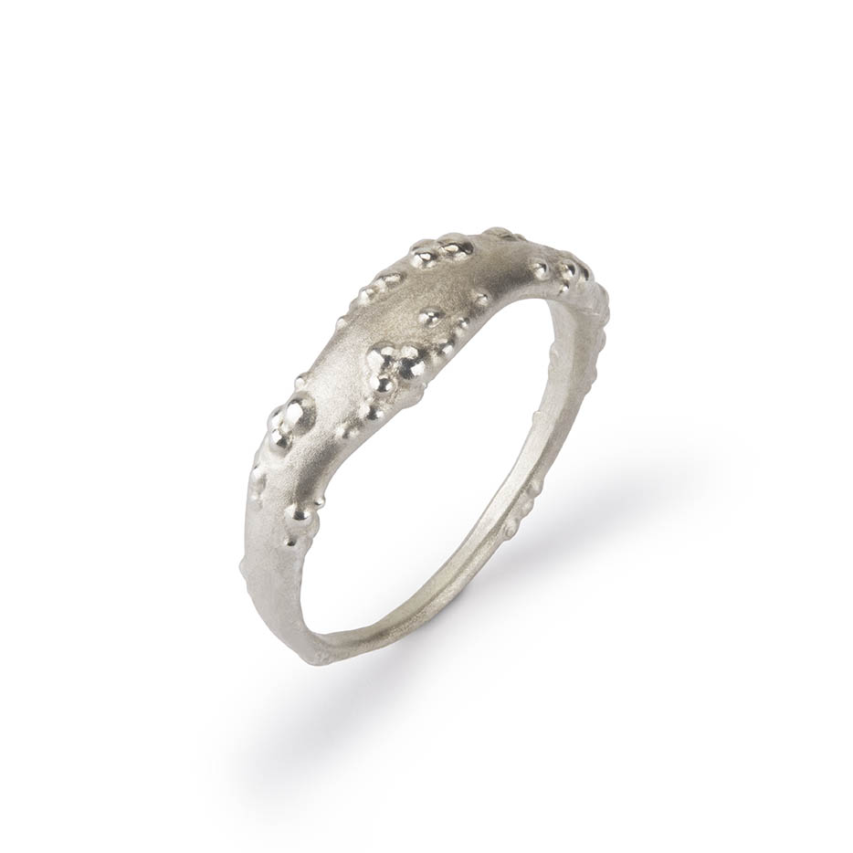 Orno wide silver ring