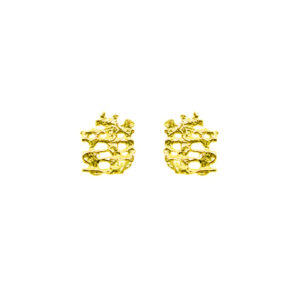 Gold fragments studs