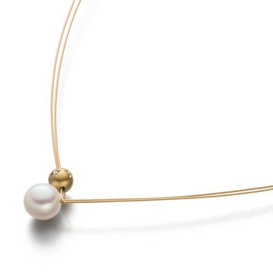 Diamond duo vermeil collar - Image 2