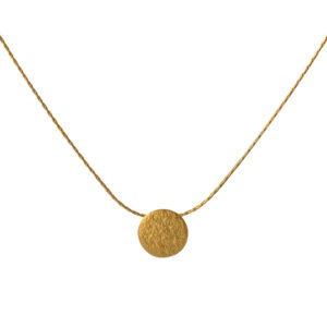 Alternative view of Paillette golden tiny pendant