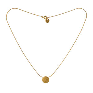 Paillette golden tiny pendant
