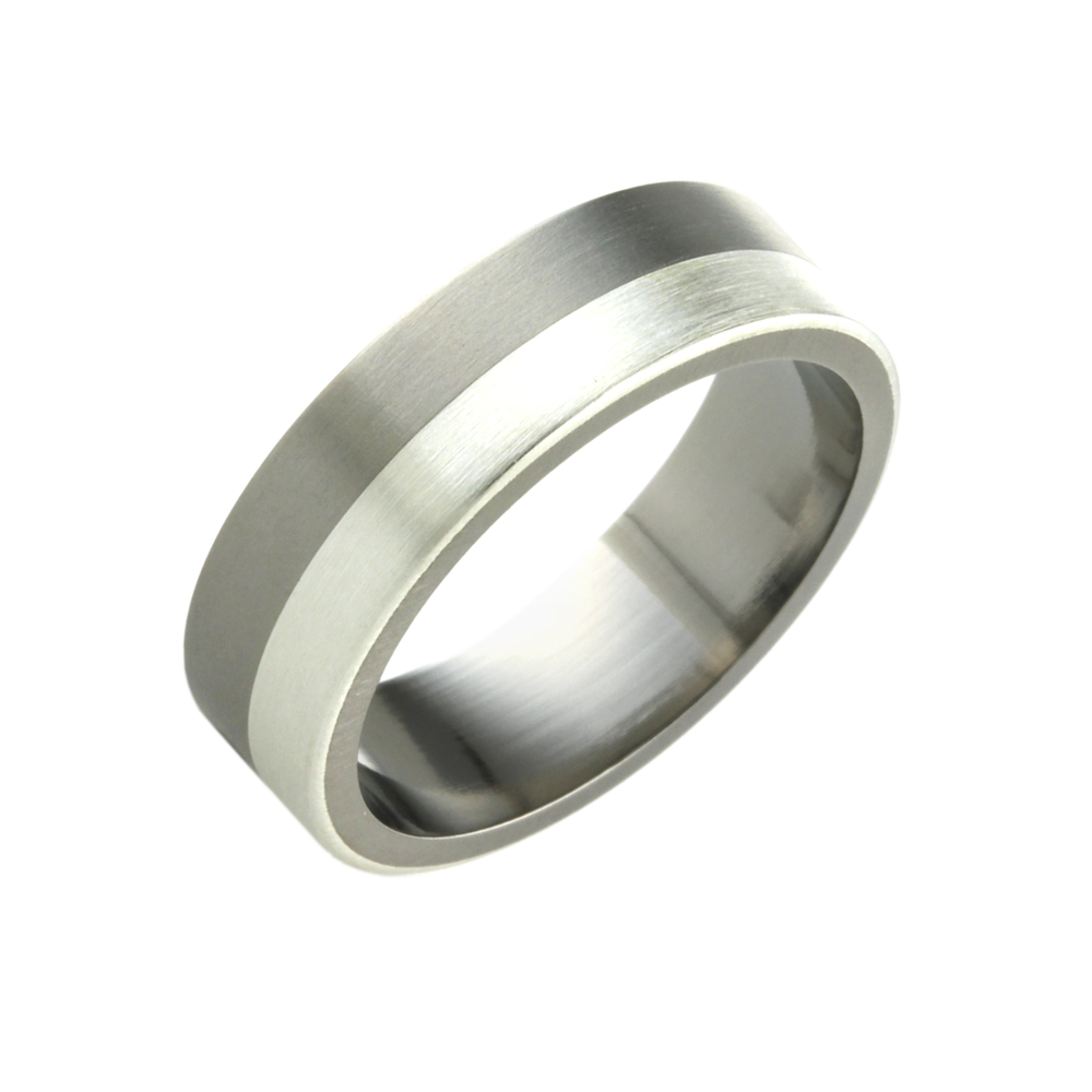 6mm silver horizon ring