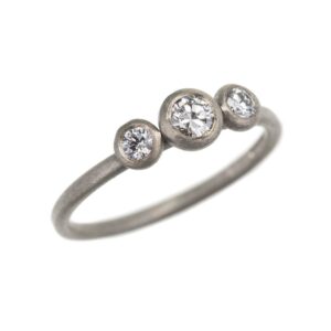 Three stone diamond ring