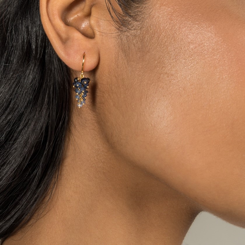 Sapphire grape earrings - Image 3