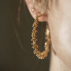 Alternative view of Granulated large hoops