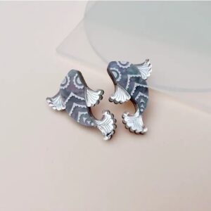 Alternative view of Koi fish stud earrings