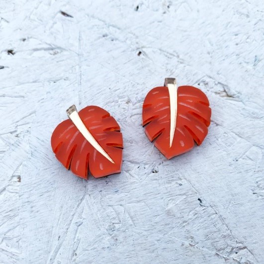 Monstera studs - Image 4