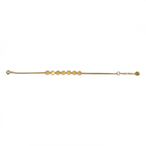 Alternative view of Paillette vermeil skinny bracelet