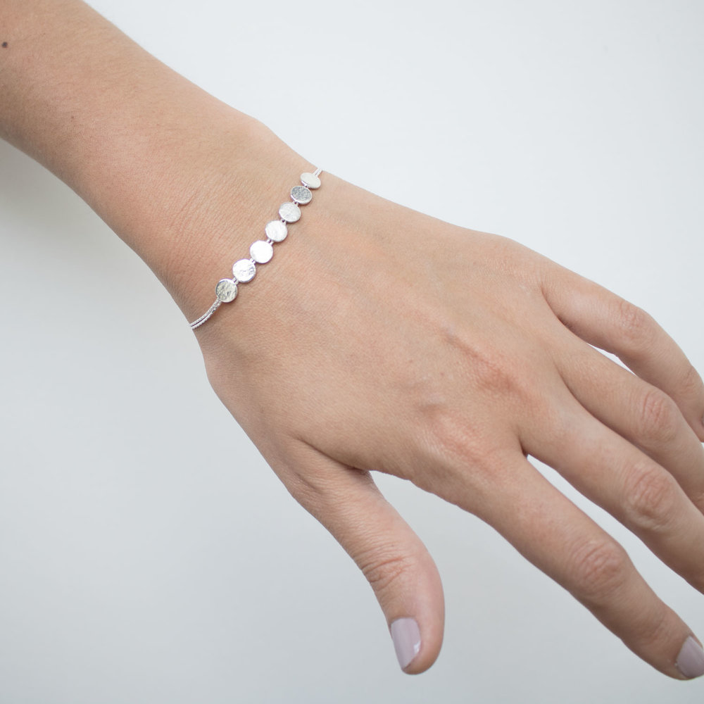 Paillette vermeil skinny bracelet - Image 3