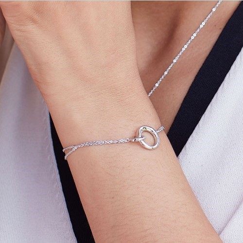 Cirque link double chain bracelet - Image 2