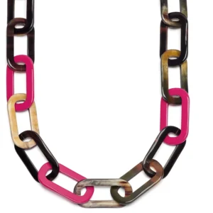 Alternative view of Large rectangle link necklace