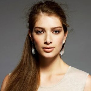 Alternative view of Edges long twist earrings