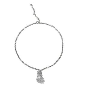 Fragments silver pendant