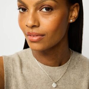 Unravelled tiny cross earrings - Image 4