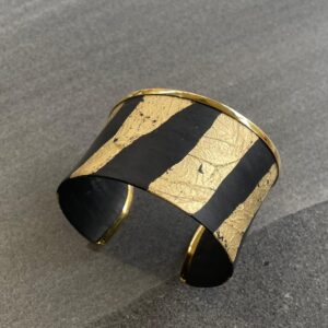 Carbon fibre vermeil cuff - Image 3