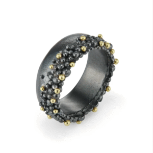 Flurry oxi silver & 18ct yellow gold