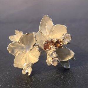 Pink quartz rhododendron petals ring - Image 2
