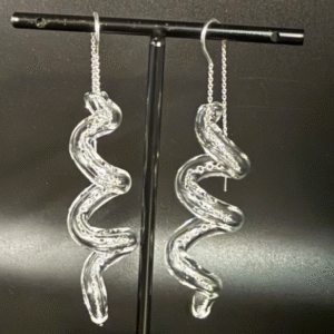 Curlicue drop earrings - Image 3