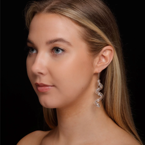 Curlicue drop earrings - Image 2
